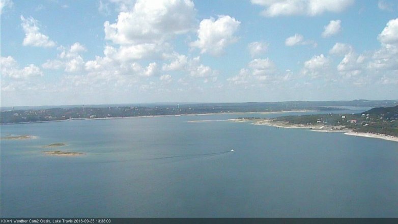 Lake Travis webcam, September 25, 2018 12:35 PM CT