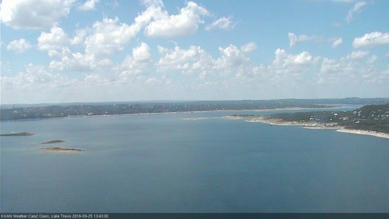 Lake Travis webcam, September 25, 2018 12:45 PM CT
