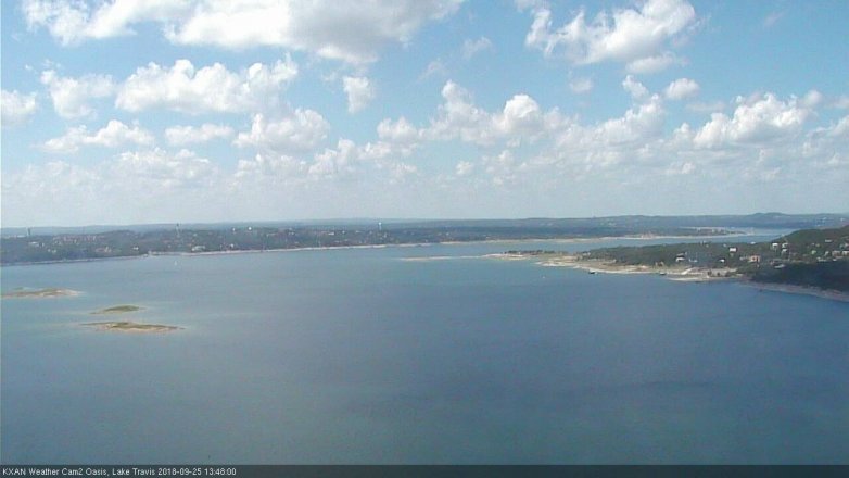 Lake Travis webcam, September 25, 2018 12:50 PM CT