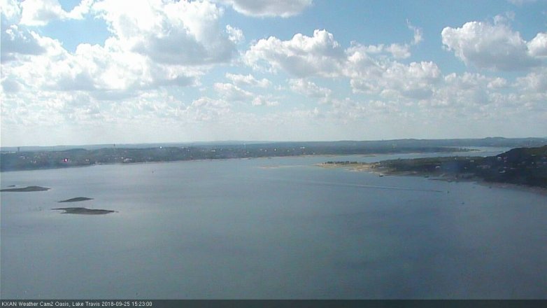 Lake Travis webcam, September 25, 2018 2:25 PM CT