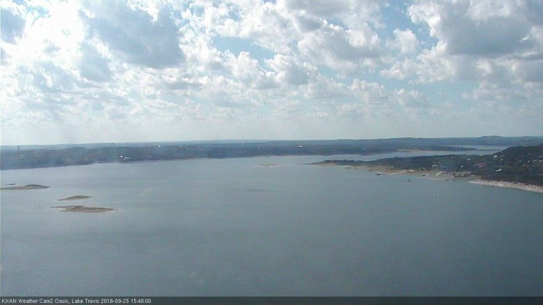 Lake Travis webcam, September 25, 2018 2:50 PM CT