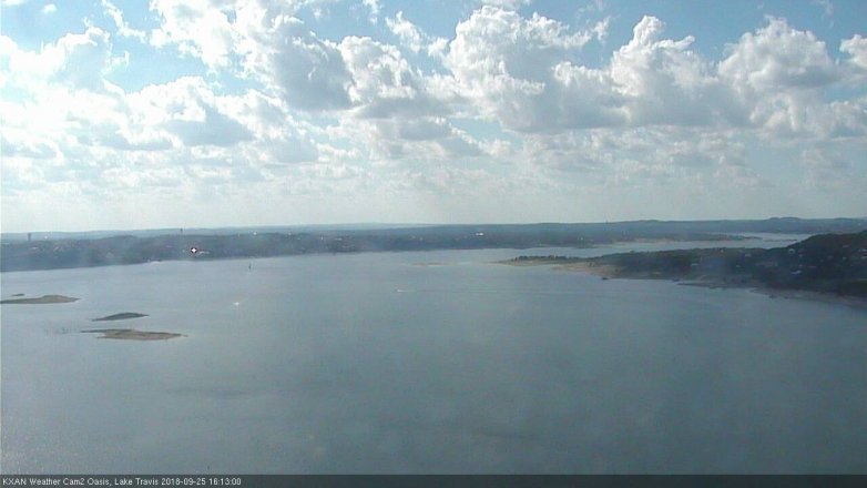 Lake Travis webcam, September 25, 2018 3:15 PM CT