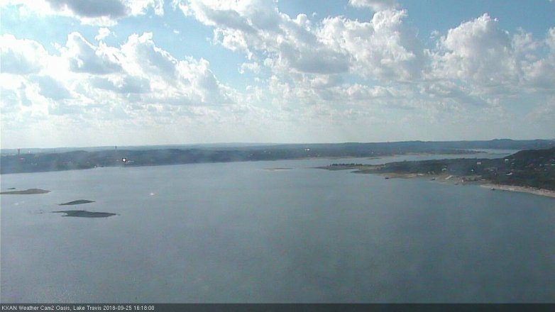 Lake Travis webcam, September 25, 2018 3:20 PM CT