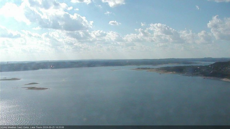 Lake Travis webcam, September 25, 2018 3:35 PM CT