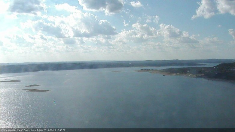 Lake Travis webcam, September 25, 2018 3:50 PM CT