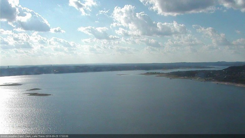 Lake Travis webcam, September 25, 2018 4:05 PM CT