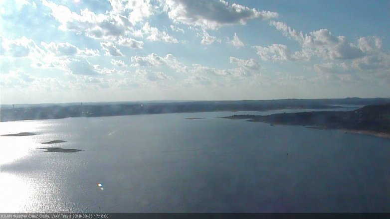 Lake Travis webcam, September 25, 2018 4:20 PM CT