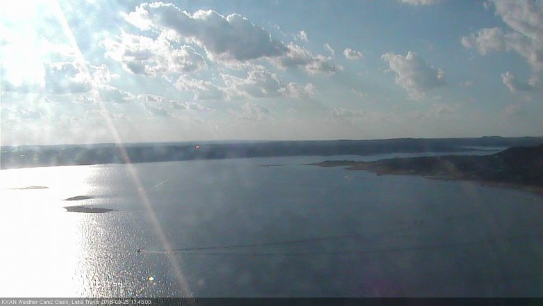 Lake Travis webcam, September 25, 2018 4:45 PM CT