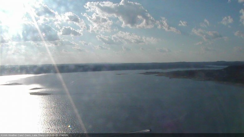 Lake Travis webcam, September 25, 2018 4:50 PM CT