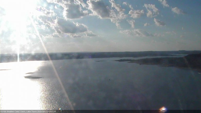Lake Travis webcam, September 25, 2018 5:05 PM CT