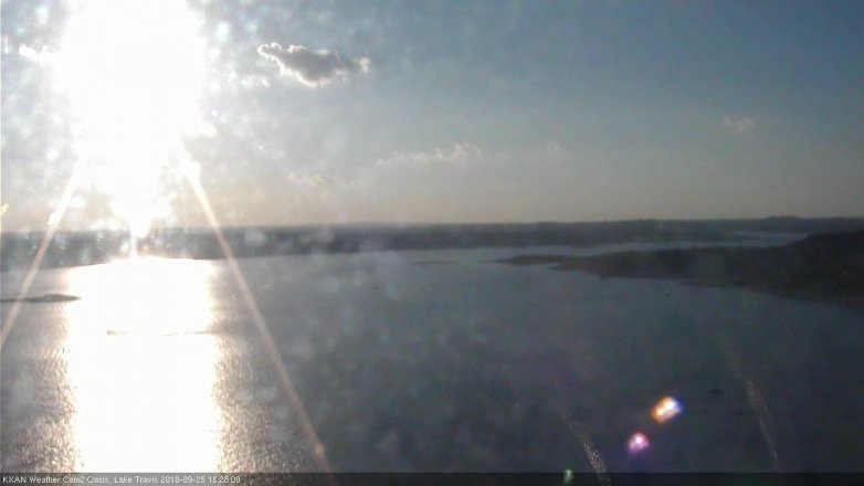 Lake Travis webcam, September 25, 2018 5:30 PM CT