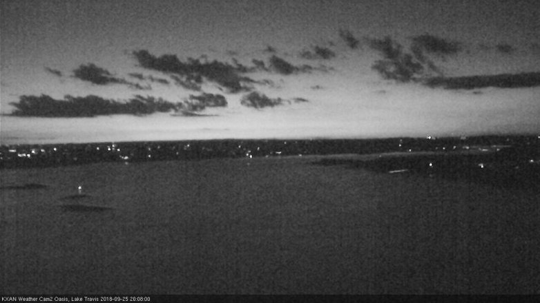 Lake Travis webcam, September 25, 2018 7:10 PM CT