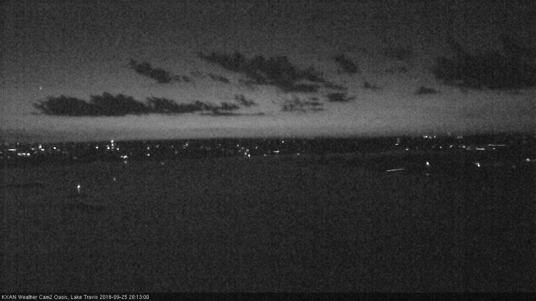 Lake Travis webcam, September 25, 2018 7:15 PM CT