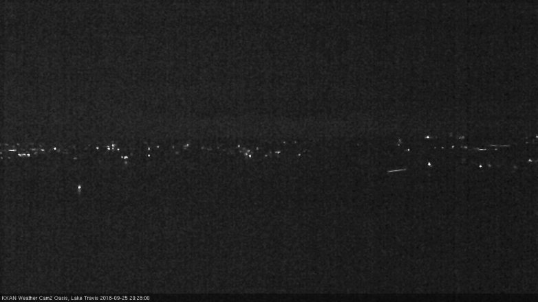 Lake Travis webcam, September 25, 2018 7:30 PM CT