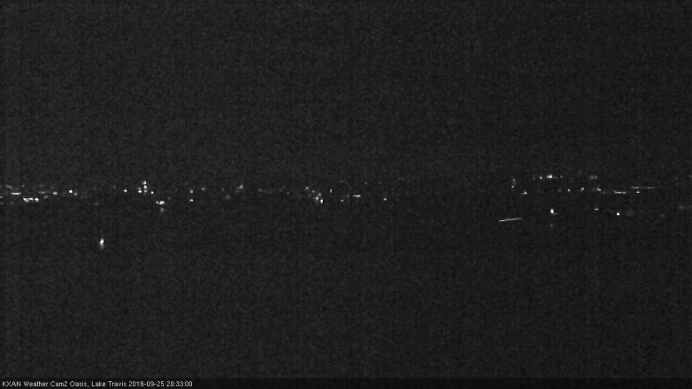 Lake Travis webcam, September 25, 2018 7:35 PM CT