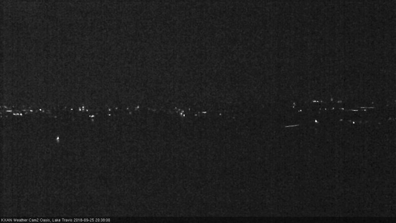 Lake Travis webcam, September 25, 2018 7:40 PM CT