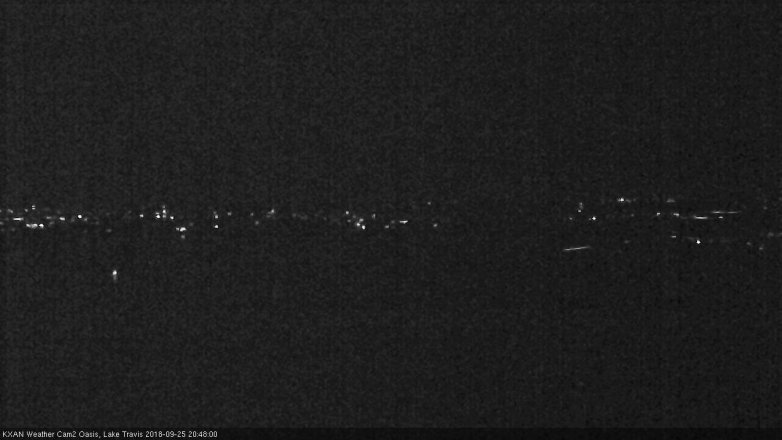 Lake Travis webcam, September 25, 2018 7:50 PM CT