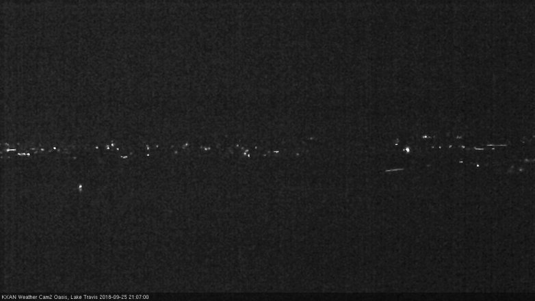 Lake Travis webcam, September 25, 2018 8:10 PM CT