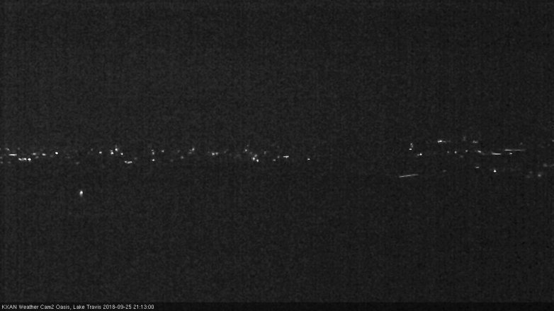 Lake Travis webcam, September 25, 2018 8:15 PM CT