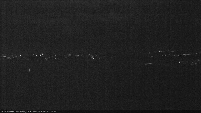 Lake Travis webcam, September 25, 2018 8:40 PM CT