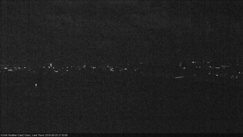 Lake Travis webcam, September 25, 2018 8:55 PM CT