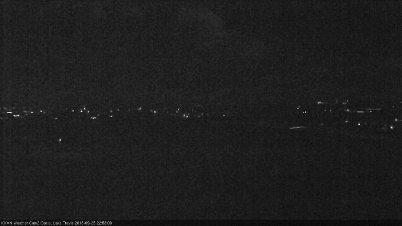 Lake Travis webcam, September 25, 2018 9:55 PM CT
