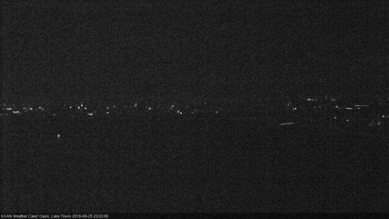 Lake Travis webcam, September 25, 2018 10:05 PM CT
