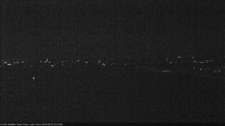 Lake Travis webcam, September 25, 2018 10:20 PM CT