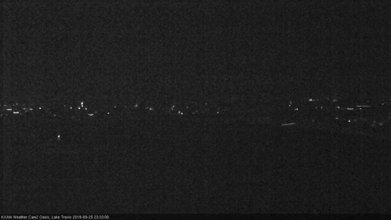 Lake Travis webcam, September 25, 2018 10:35 PM CT