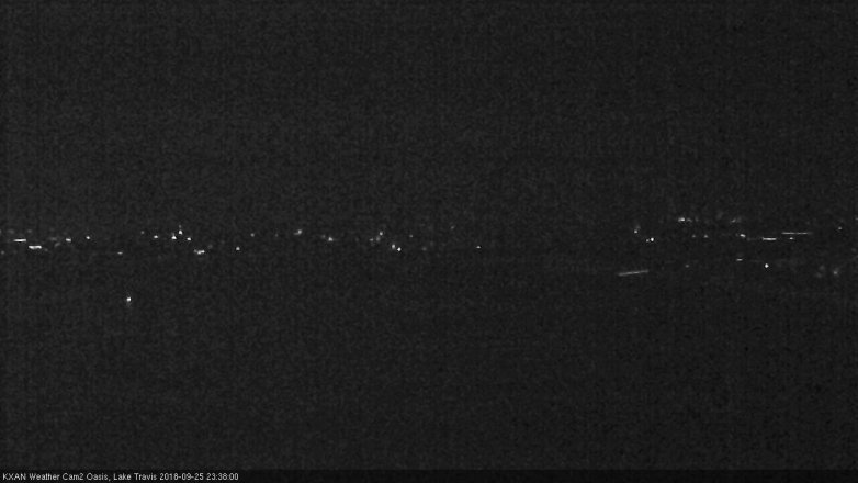 Lake Travis webcam, September 25, 2018 10:40 PM CT