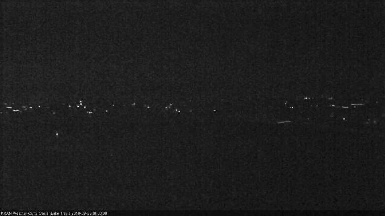 Lake Travis webcam, September 25, 2018 11:05 PM CT