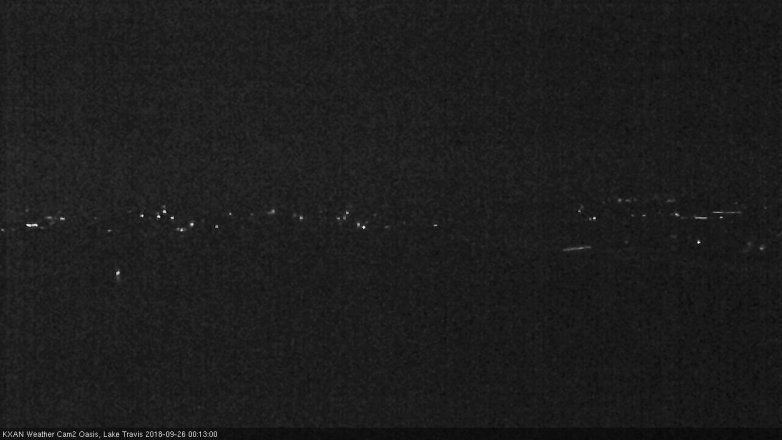 Lake Travis webcam, September 25, 2018 11:15 PM CT