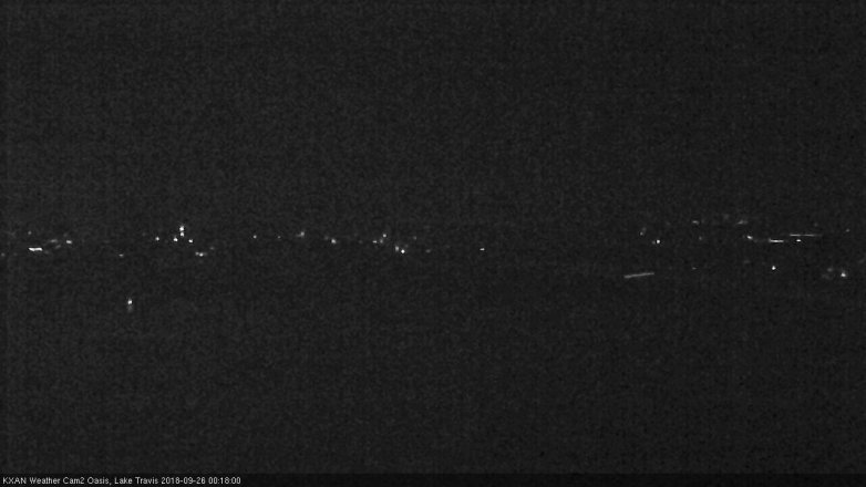 Lake Travis webcam, September 25, 2018 11:20 PM CT