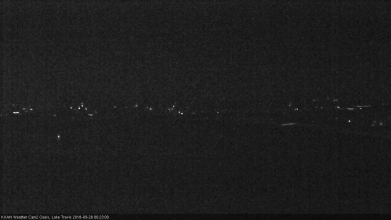 Lake Travis webcam, September 25, 2018 11:25 PM CT