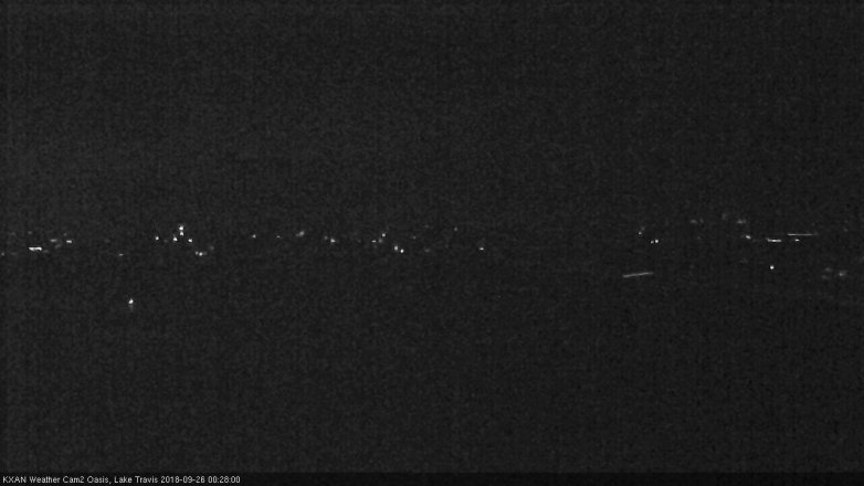 Lake Travis webcam, September 25, 2018 11:30 PM CT