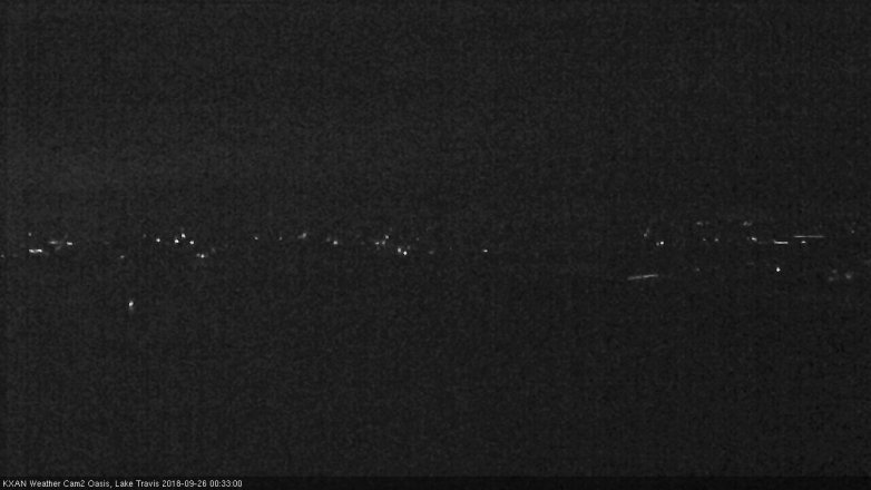 Lake Travis webcam, September 25, 2018 11:35 PM CT