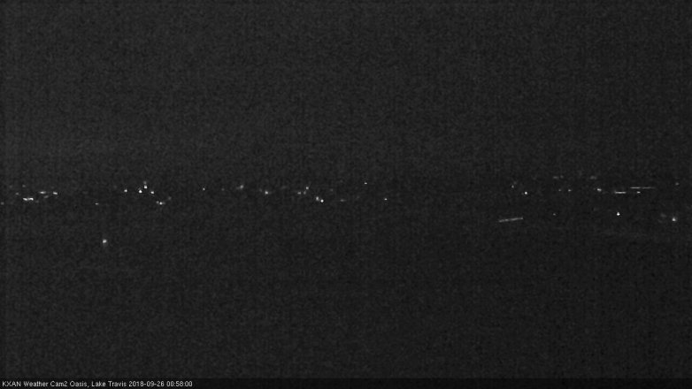 Lake Travis webcam, September 25, 2018 12:00 AM CT