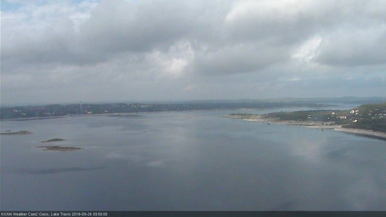 Lake Travis webcam, September 26, 2018 9:00 AM CT