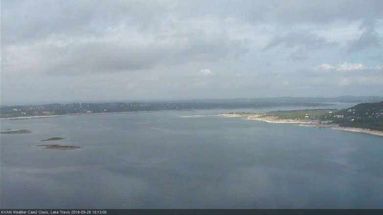 Lake Travis webcam, September 26, 2018 9:15 AM CT