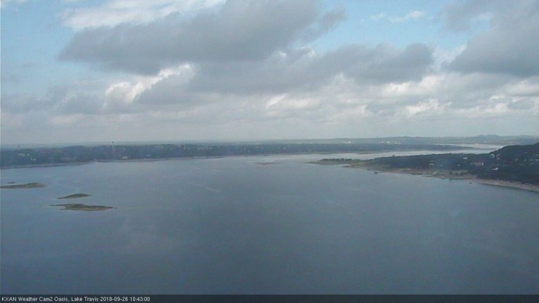 Lake Travis webcam, September 26, 2018 9:45 AM CT