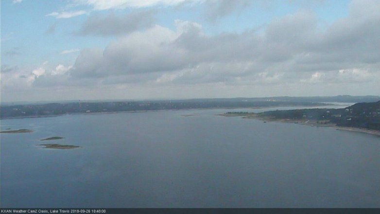 Lake Travis webcam, September 26, 2018 9:50 AM CT
