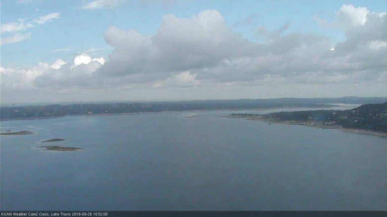 Lake Travis webcam, September 26, 2018 9:55 AM CT