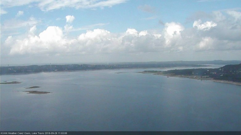 Lake Travis webcam, September 26, 2018 10:05 AM CT