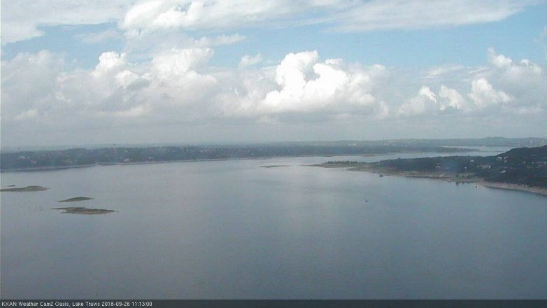 Lake Travis webcam, September 26, 2018 10:15 AM CT