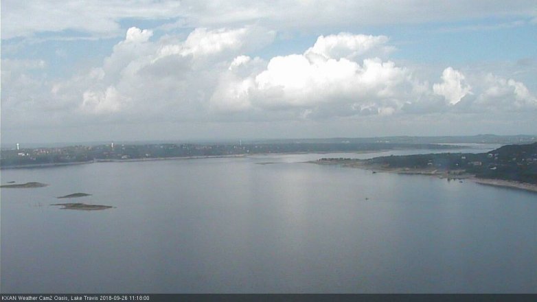 Lake Travis webcam, September 26, 2018 10:20 AM CT
