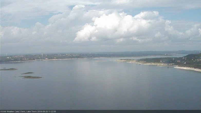 Lake Travis webcam, September 26, 2018 10:25 AM CT