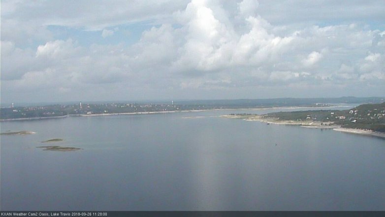 Lake Travis webcam, September 26, 2018 10:30 AM CT