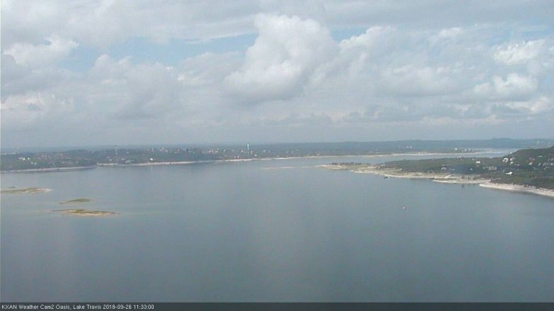 Lake Travis webcam, September 26, 2018 10:35 AM CT