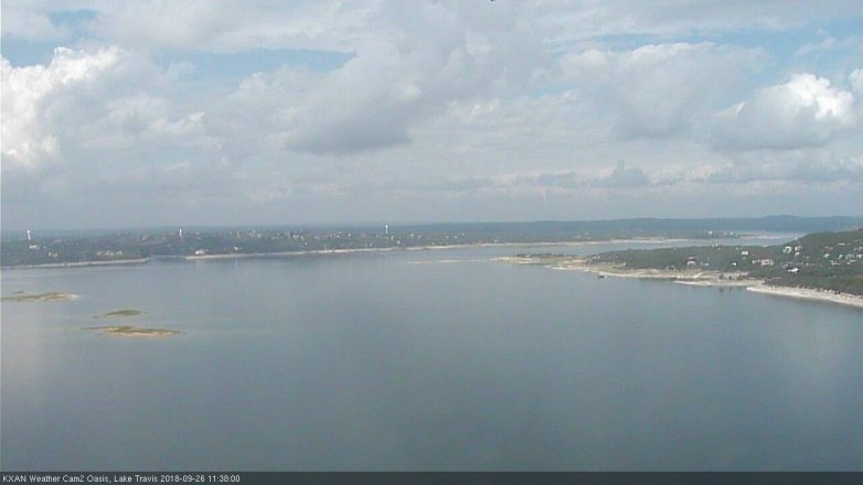 Lake Travis webcam, September 26, 2018 10:40 AM CT
