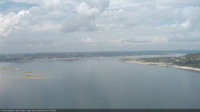 Lake Travis webcam, September 26, 2018 10:45 AM CT
